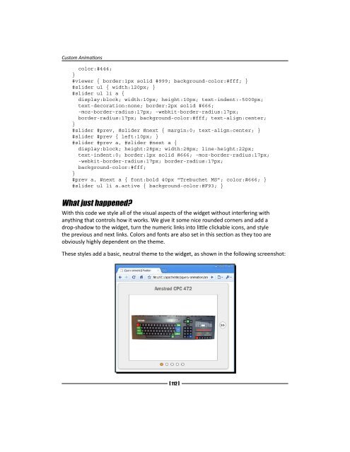 jQuery 1.4 Animation Techniques - Index of