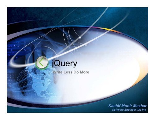 jQuery - PUCIT | ACM Student Chapter