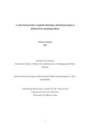 A redox-homeosztázis vizsgálati lehetőségei, jelentősége humán és ...