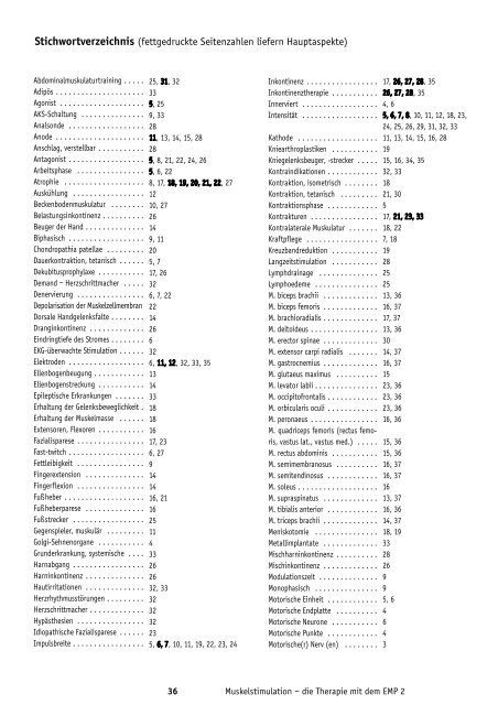 Muskelstimulation - schwa-medico