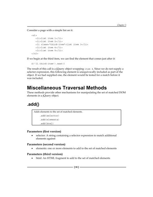 DOM Traversal Methods