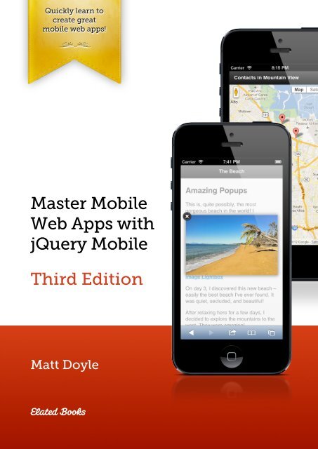 Master Mobile Web Apps with jQuery Mobile (Third Edition)