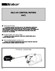 Idle Air Control Motors (IAC) (215 Series) - Walker Products