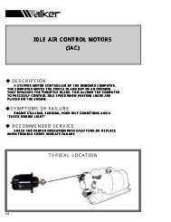 Idle Air Control Motors (IAC) (215 Series) - Walker Products