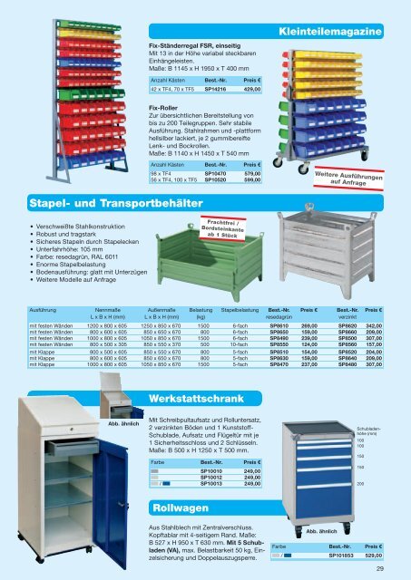 Betriebseinrichtung Aktion 2012 - Endler Industriebedarf