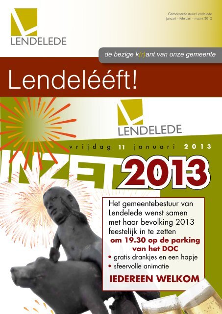 Lendeleeft januari - februari - maart 2013 - Gemeente Lendelede