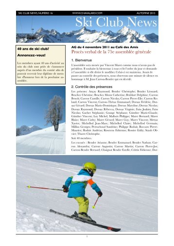 télécharger - Ski Club Chavalard