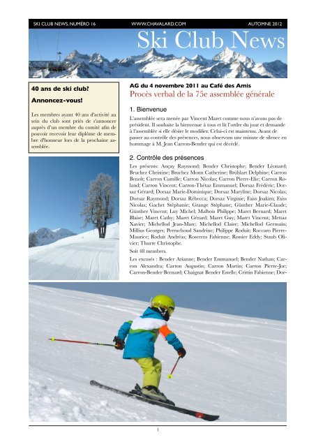 télécharger - Ski Club Chavalard