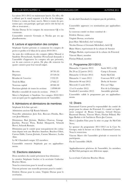 télécharger - Ski Club Chavalard