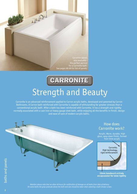 Carronite bath panels - Brands of Watford