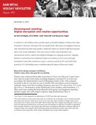 Omnichannel retailing: Digital disruption and ... - Bain & Company