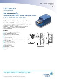 M91xx-xxx-1N(1) - Johnson Controls