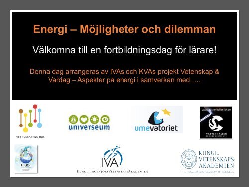 Vad är energi? - IVA