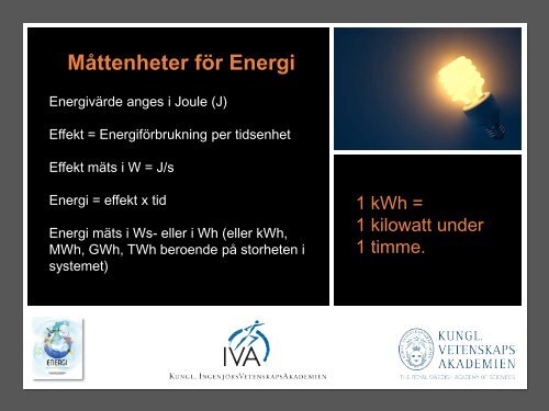 Vad är energi? - IVA