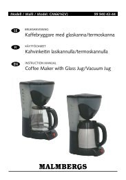 Kaffebryggare med glaskanna/termoskanna Coffee Maker with ...