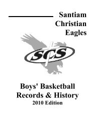 Boys' Basketball - Santiam Christian School