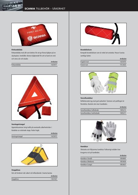 Scania Tillbehör (pdf)