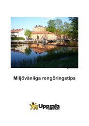 Miljövänliga rengöringstips - Uppsala Vatten