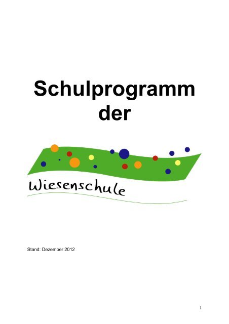 Schulprogramm der - Wiesenschule Rietberg