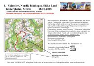 1. Skiroller, Nordic Blading u. Skike Lauf Imbergbahn, Steibis 18.10 ...