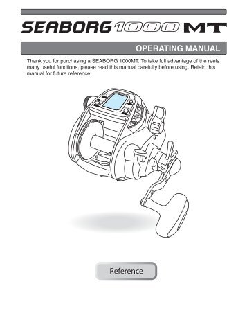 Seaborg 1000 Megatwin User Manual [13.2Mb PDF] - Daiwafishing
