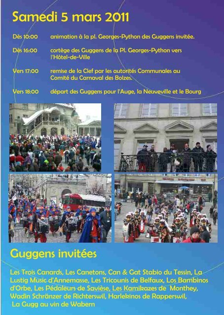 Mardi 8 mars 2011 - Carnaval des Bolzes