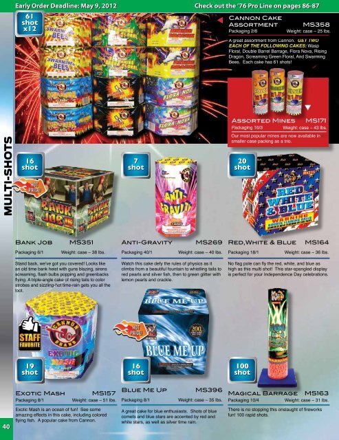 Click here to download our fireworks catalog. - Spirit of 76 ...