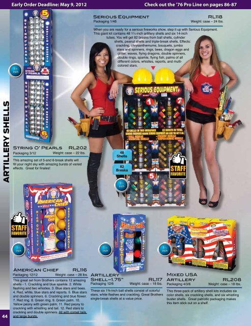 Click here to download our fireworks catalog. - Spirit of 76 ...