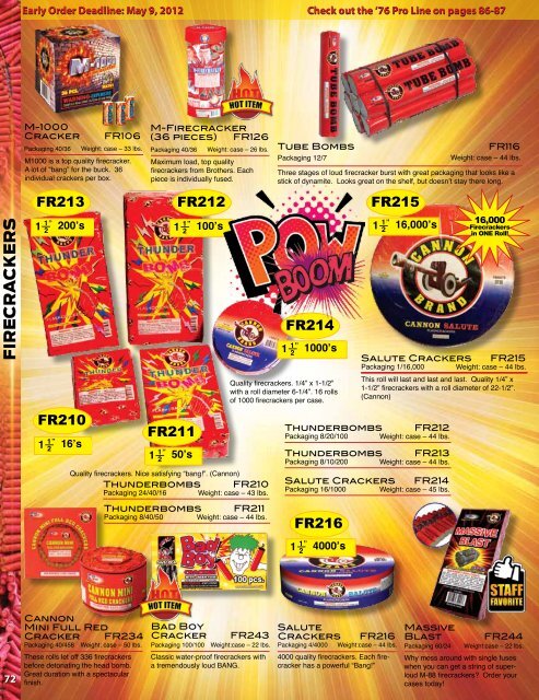 Click here to download our fireworks catalog. - Spirit of 76 ...