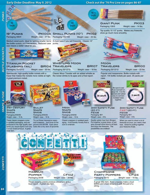 Click here to download our fireworks catalog. - Spirit of 76 ...