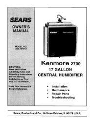 Kenmore 2700 - Appliance Factory Parts