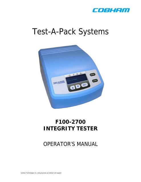 Test-A-Pack Systems