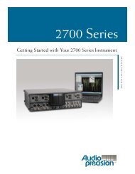 Getting Started with Your 2700 Series Instrument