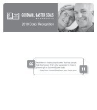 2010 Donor Recognition - Goodwill/Easter Seals Minnesota