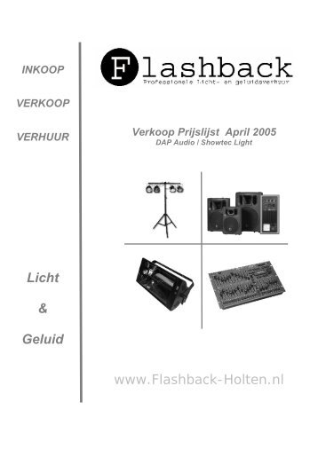 Licht & Geluid www.Flashback-Holten.nl