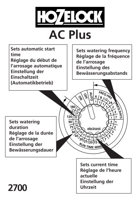 parti kan opfattes Devise AC Plus - Hozelock