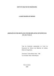 Liberação de íons metálicos por mini-implantes ortodônticos ... - IME