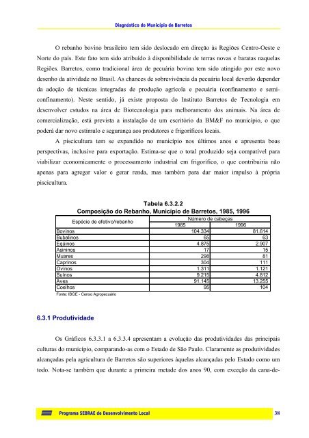 DIAGNÓSTICO MUNICIPAL Plano de Ação Programa SEBRAE de ...