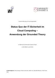 Status Quo der IT-Sicherheit im Cloud Computing - IfMOS ...