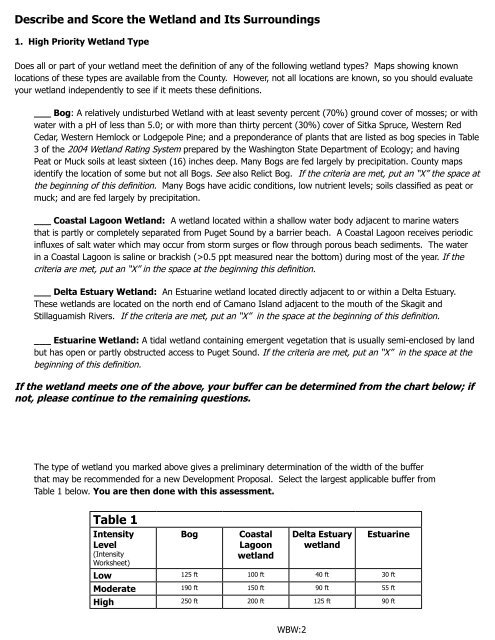 Wetland I.D. Guide - Island County Government