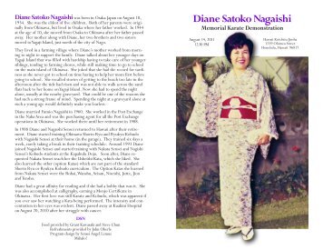Diane Satoko Nagaishi - Hawaii Karate Kenkyukai