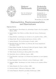 Diskrete Technische Mathematik Universität Braunschweig ...