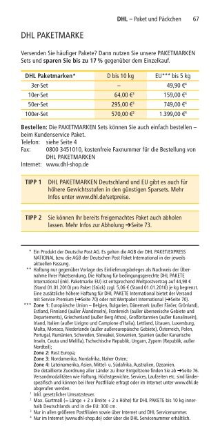 LEISTUNGEN UND PREISE