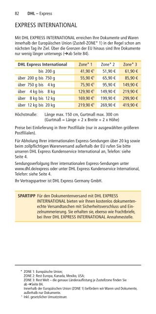 LEISTUNGEN UND PREISE