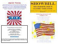 SHOWBILL - North Fort Myers Academy for the Arts