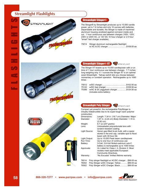 Parr Public Safety Equipment 2006-2007 Product Catalog