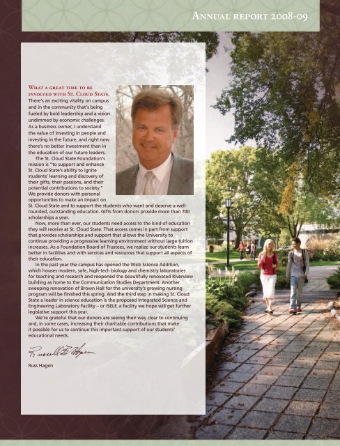 2008-2009 Annual Report - St. Cloud State University