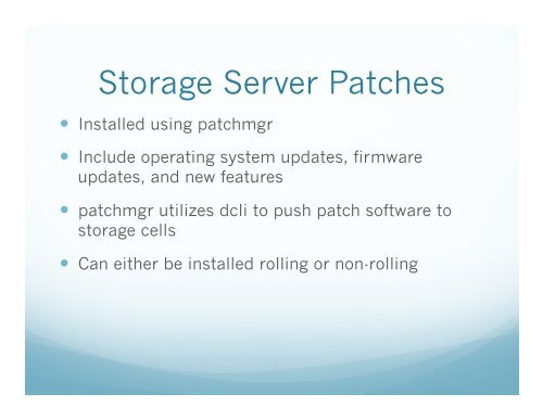 Exadata Patching