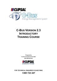 C-Bus Intro - Clipsal