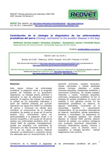 1 Contribución de la citología al diagnóstico de las ... - Veterinaria.org